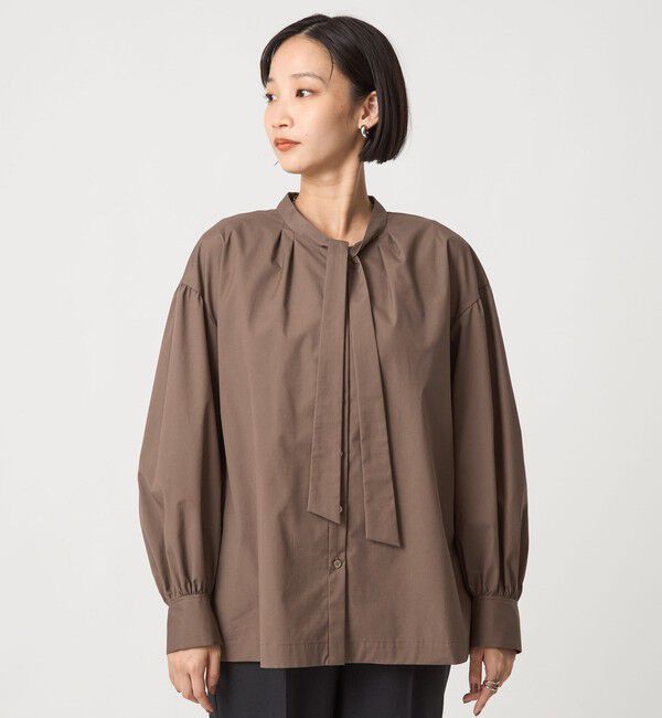 UNITED ARROWS green label relaxing「ブロード ボウタイ ブラウス」|シャツ・ブラウス|
