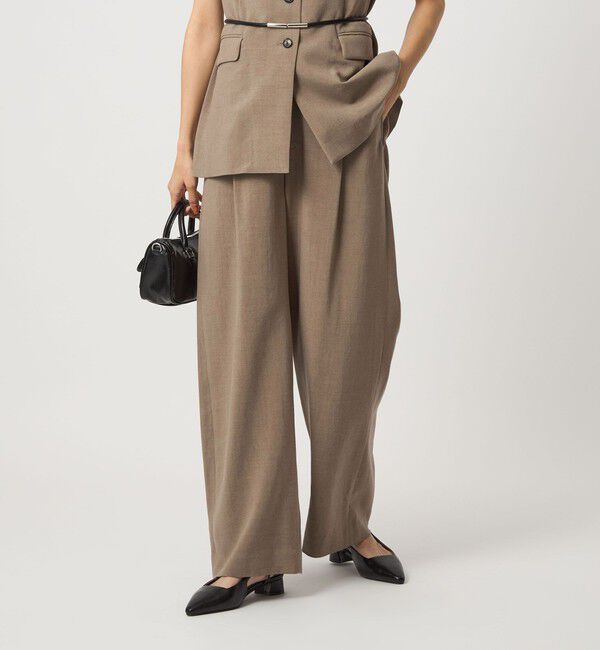 UNITED ARROWS green label relaxing「［size SHORT/TALLあり］パウダリー ワイド パンツ」|その他|MOCA