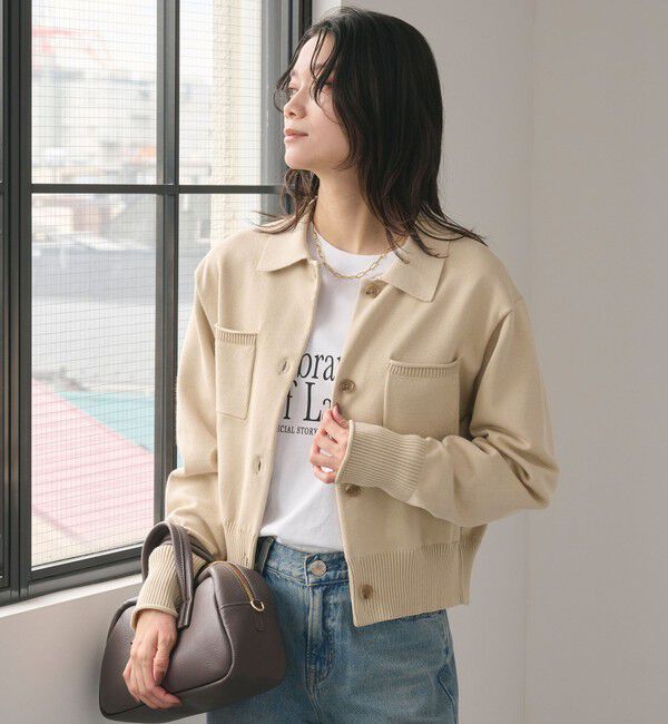 UNITED ARROWS green label relaxing「ポロニット カーディガン ウォッシャブル」|カーディガン|