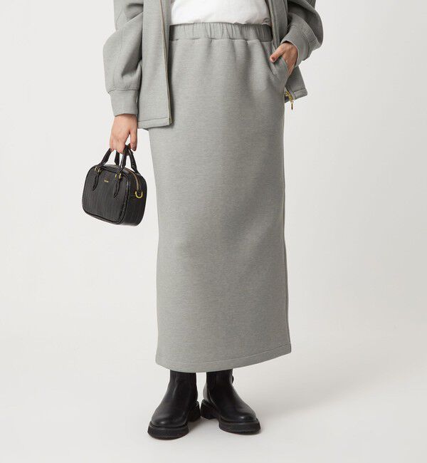 UNITED ARROWS green label relaxing「ダンボール スカート」|タイト|MD.GRAY