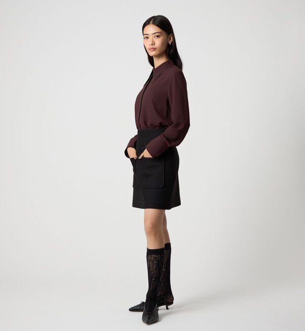 EMMEL REFINES「＜EMMEL REFINES＞EM ボンディング ミニスカート」|スカート|