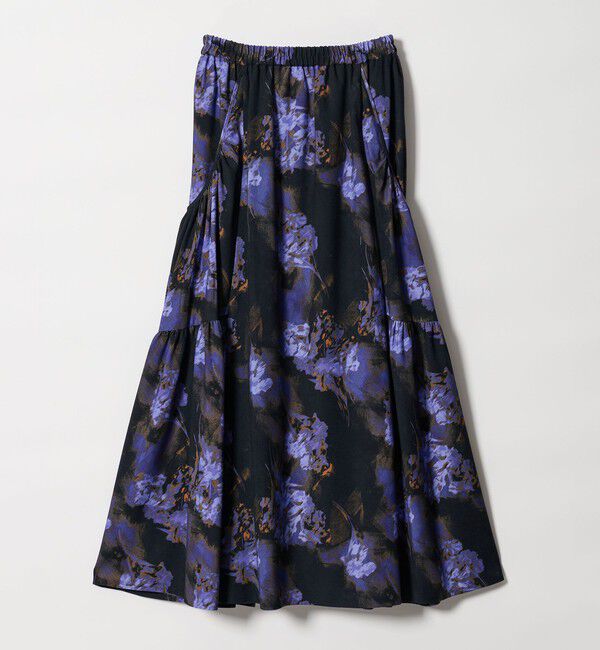 EMMEL REFINES「＜EMMEL REFINES＞EM ティアード ポケットギャザー プリントスカート」|スカート|