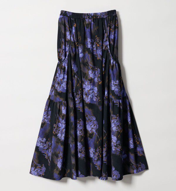 EMMEL REFINES「＜EMMEL REFINES＞EM ティアード ポケットギャザー プリントスカート」|スカート|