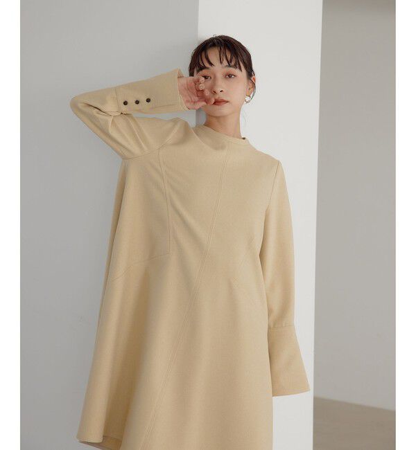 EMMEL REFINES「＜EMMEL REFINES＞EM キリカエ Aライン ミニ ワンピース」|ワンピース|