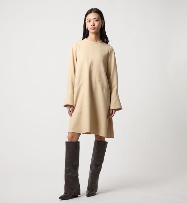 EMMEL REFINES「＜EMMEL REFINES＞EM キリカエ Aライン ミニ ワンピース」|ワンピース|