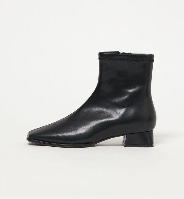 UNITED ARROWS green label relaxing「スクエアストレッチ ショートブーツ（3cmヒール）撥水」|ロングブーツ|