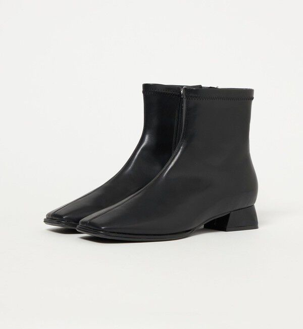 UNITED ARROWS green label relaxing「スクエアストレッチ ショートブーツ（3cmヒール）撥水」|ロングブーツ|