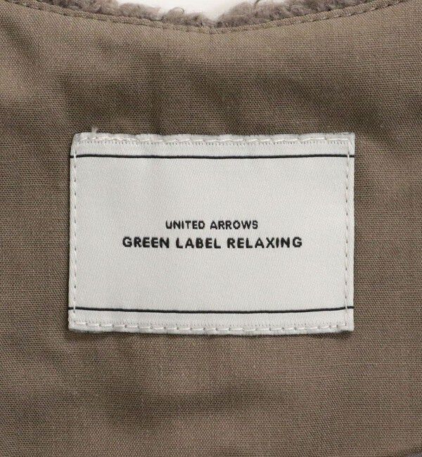 UNITED ARROWS green label relaxing「［size SHORTあり］ボア ノーカラー ブルゾン」|ブルゾン・スタジャン|