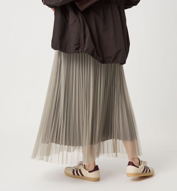 UNITED ARROWS green label relaxing「［size SHORT/TALLあり］2WAY チュール プリーツ スカート」|フレア|