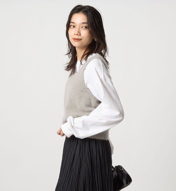 UNITED ARROWS green label relaxing「ヘアリー ニット キャミソール」|ベスト・ジレ|