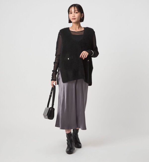 UNITED ARROWS green label relaxing「ヘアリー ニット ベスト」|ベスト・ジレ|