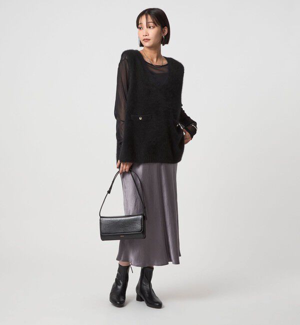 UNITED ARROWS green label relaxing「ヘアリー ニット ベスト」|ベスト・ジレ|