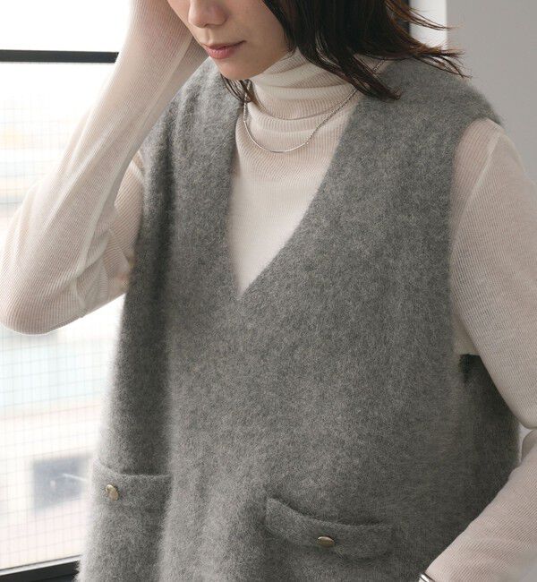 UNITED ARROWS green label relaxing「ヘアリー ニット ベスト」|ベスト・ジレ|