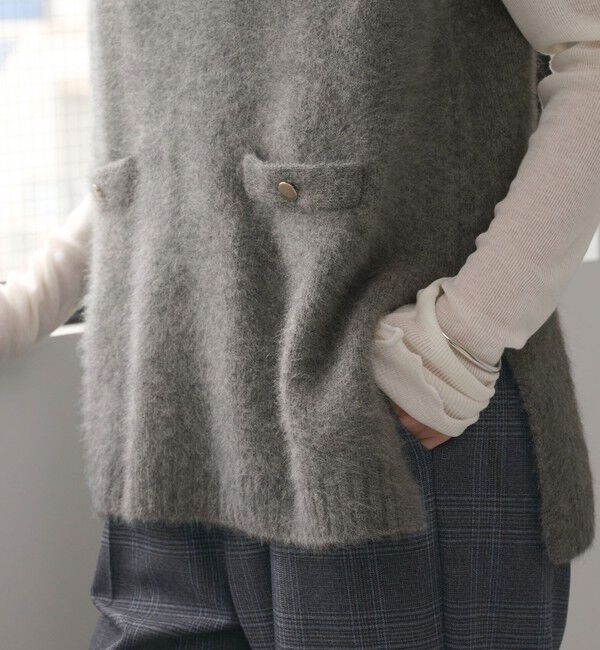 UNITED ARROWS green label relaxing「ヘアリー ニット ベスト」|ベスト・ジレ|