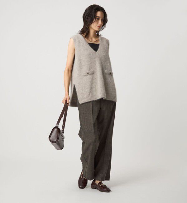 UNITED ARROWS green label relaxing「ヘアリー ニット ベスト」|ベスト・ジレ|