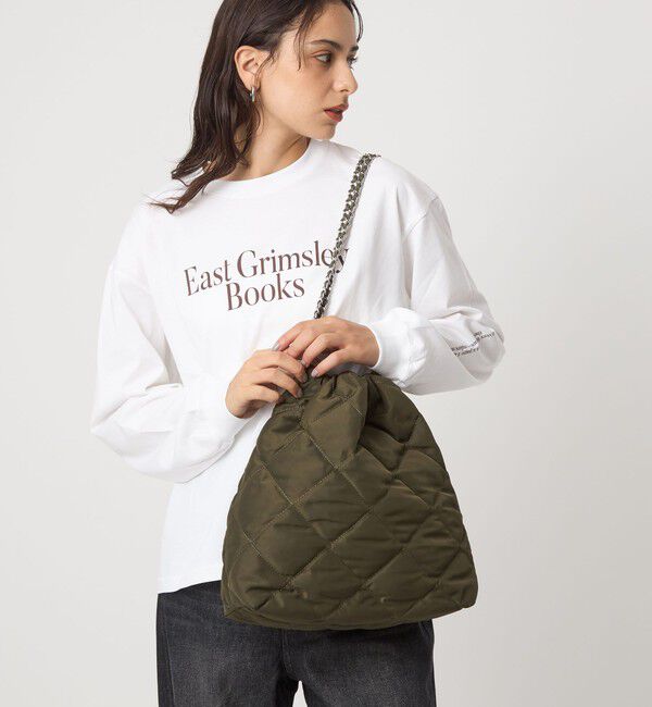 UNITED ARROWS green label relaxing「キルトチェーン ショルダーバッグ」|ショルダー・メッセンジャー|DK.GREEN