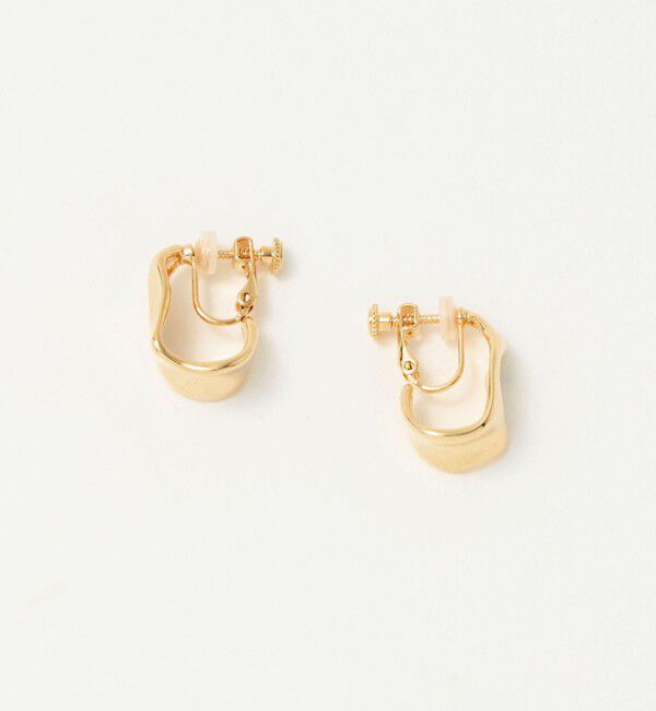 UNITED ARROWS green label relaxing「プレート フープ イヤリング」|イヤリング|