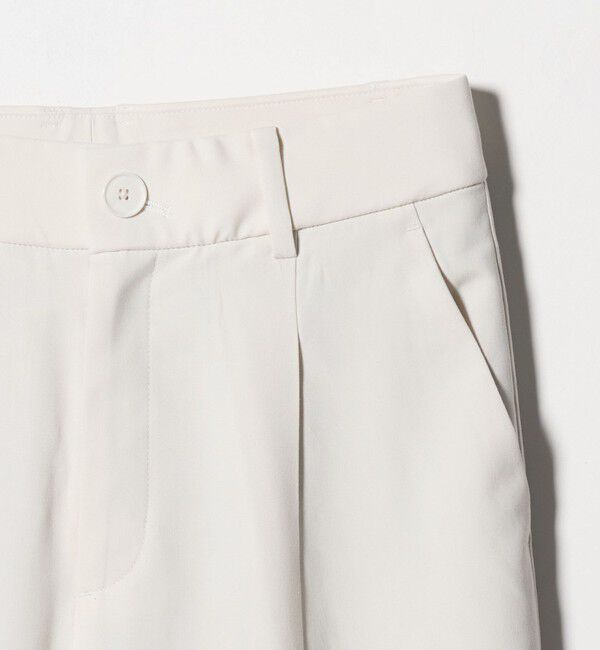 UNITED ARROWS green label relaxing「［size SHORT/TALLあり］キチントボトムス カバー ワイド パンツ オフホワイト」|スラックス|