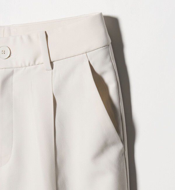 UNITED ARROWS green label relaxing「［size SHORT/TALLあり］キチントボトムス カバー ワイド パンツ オフホワイト」|スラックス|