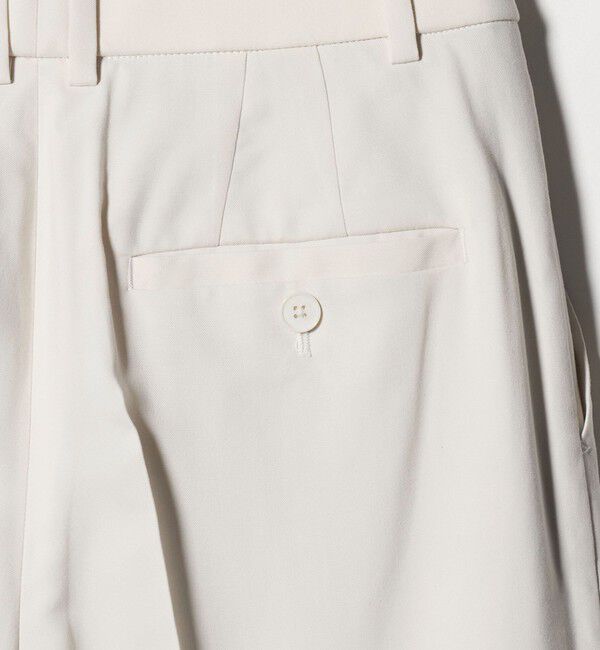 UNITED ARROWS green label relaxing「［size SHORT/TALLあり］キチントボトムス カバー ワイド パンツ オフホワイト」|スラックス|