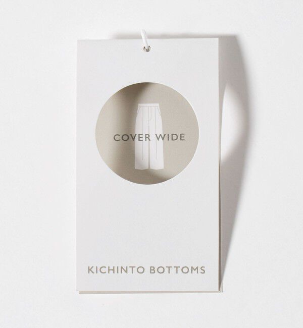 UNITED ARROWS green label relaxing「［size SHORT/TALLあり］キチントボトムス カバー ワイド パンツ オフホワイト」|スラックス|