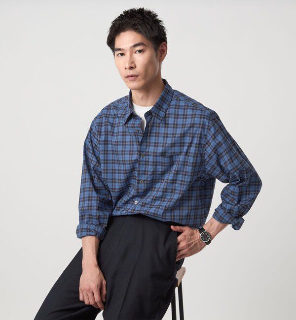 UNITED ARROWS green label relaxing「トーマスメイソン ジャストルーズ レギュラーカラー シャツ」|シャツ・ブラウス|