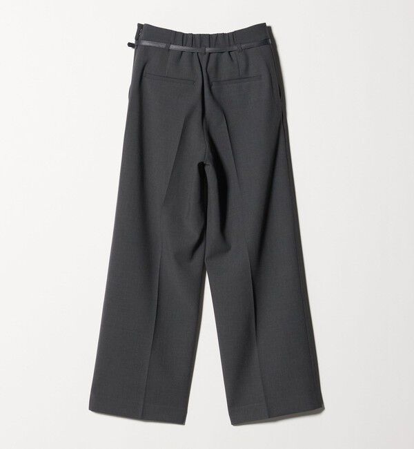 UNITED ARROWS green label relaxing「［size SHORT/TALLあり］ダブルクロス ワイド パンツ ウォッシャブル ストレッチ」|スラックス|