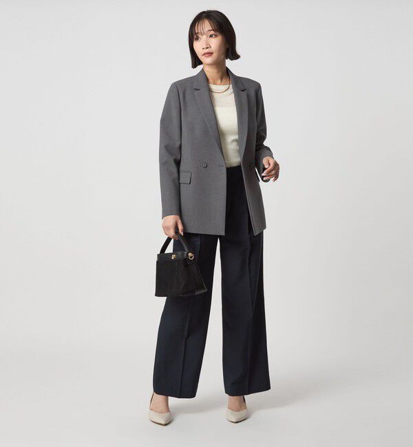 UNITED ARROWS green label relaxing「ダブルクロス ダブル ジャケット ウォッシャブル ストレッチ」|テーラードジャケット|