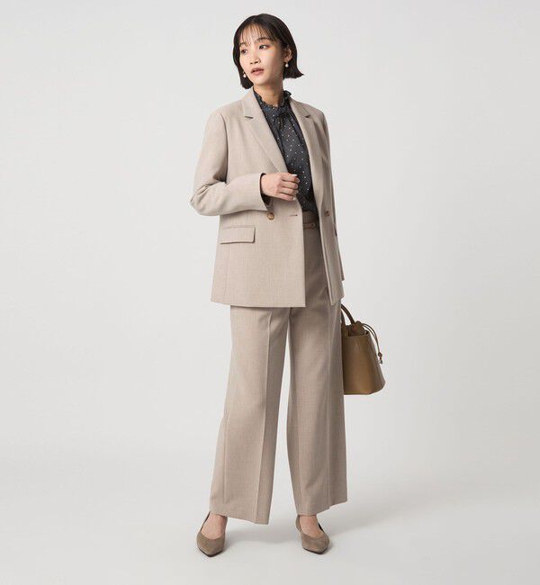 UNITED ARROWS green label relaxing「ダブルクロス ダブル ジャケット ウォッシャブル ストレッチ」|テーラードジャケット|