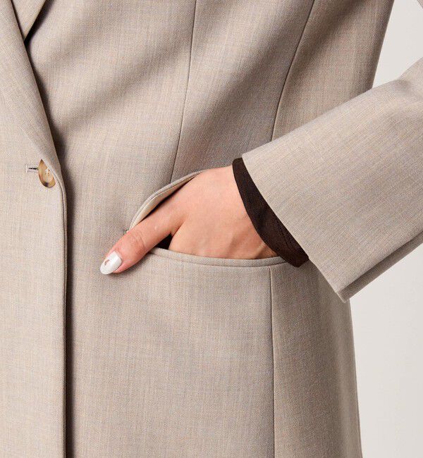 UNITED ARROWS green label relaxing「ダブルクロス ダブル ジャケット ウォッシャブル ストレッチ」|テーラードジャケット|