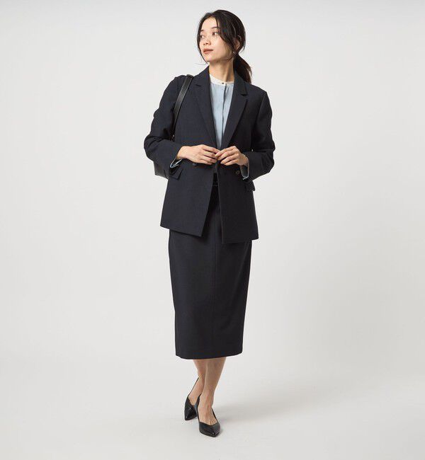 UNITED ARROWS green label relaxing「ダブルクロス ダブル ジャケット ウォッシャブル ストレッチ」|テーラードジャケット|