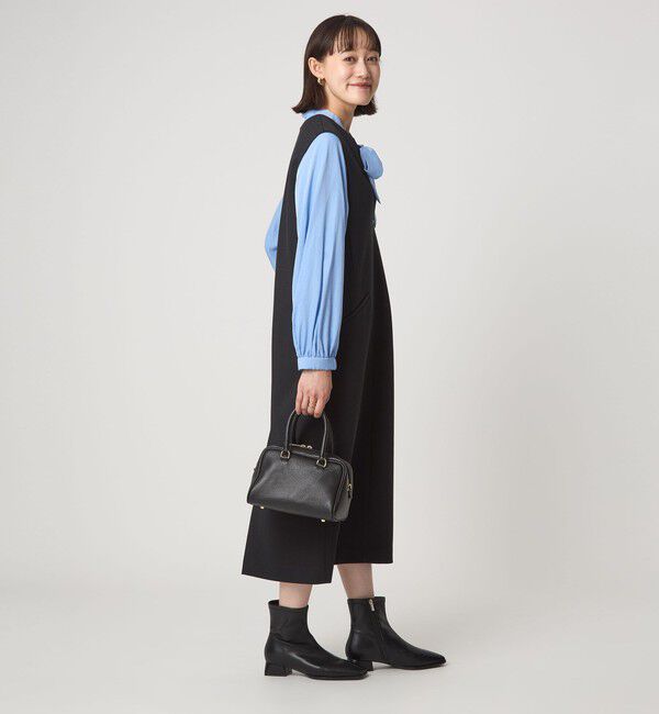 UNITED ARROWS green label relaxing「［size SHORTあり］カルゼ キーネック ジャンパースカート」|ジャンパースカート|