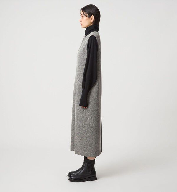 UNITED ARROWS green label relaxing「［size SHORTあり］カルゼ キーネック ジャンパースカート」|ジャンパースカート|