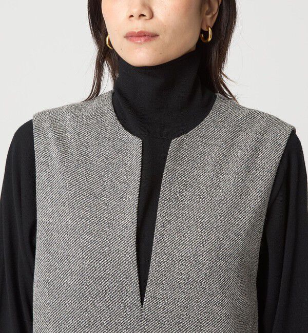 UNITED ARROWS green label relaxing「［size SHORTあり］カルゼ キーネック ジャンパースカート」|ジャンパースカート|