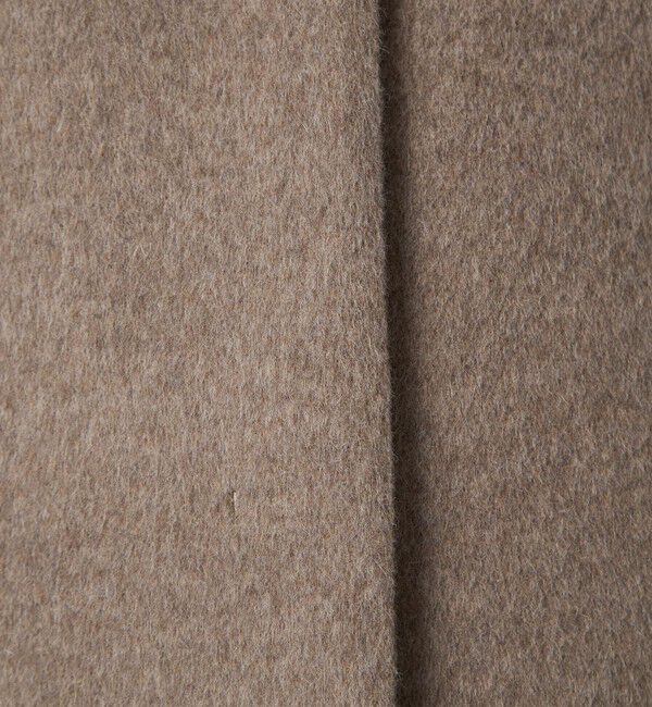 UNITED ARROWS green label relaxing「［size SHORTあり］アンゴラビーバー ノーカラー ミドル コート」|ノーカラーコート|