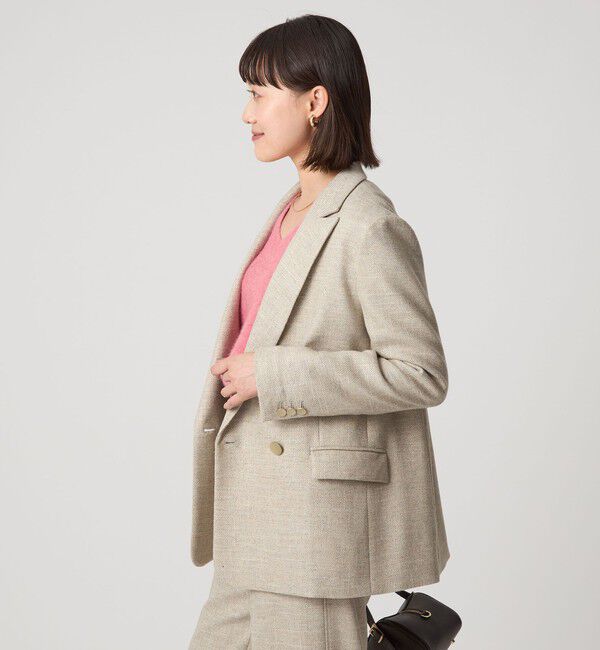 UNITED ARROWS green label relaxing「［size SHORTあり］スラブ ダブル ジャケット」|テーラードジャケット|