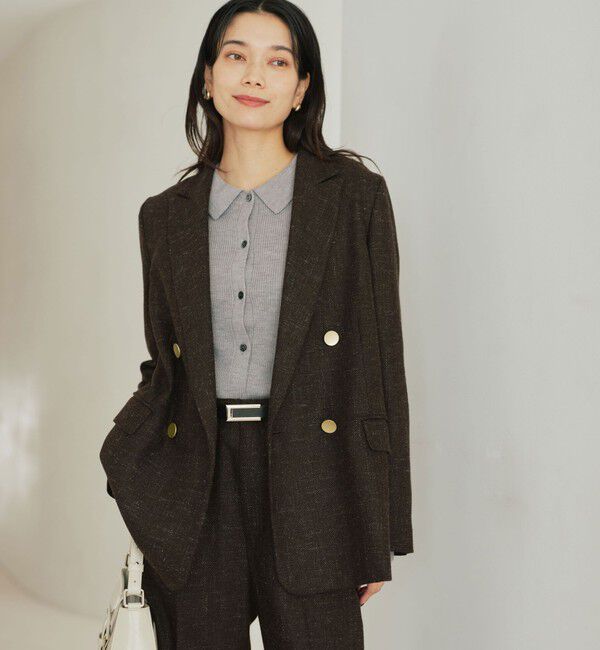 UNITED ARROWS green label relaxing「［size SHORTあり］スラブ ダブル ジャケット」|テーラードジャケット|