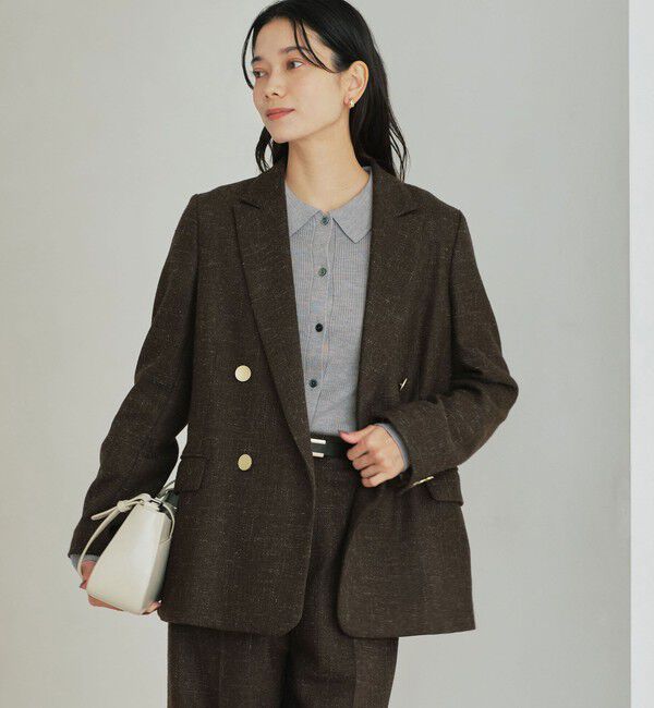 UNITED ARROWS green label relaxing「［size SHORTあり］スラブ ダブル ジャケット」|テーラードジャケット|