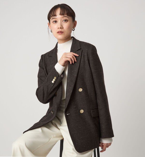 UNITED ARROWS green label relaxing「［size SHORTあり］スラブ ダブル ジャケット」|テーラードジャケット|