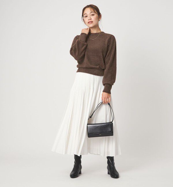 UNITED ARROWS green label relaxing「フラッフ フェザーヤーン ロングスリーブ ニット プルオーバー」|ニット・セーター|