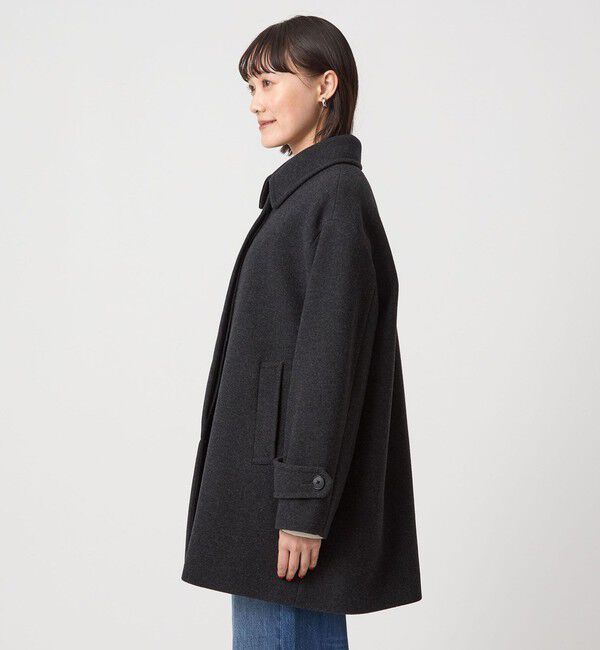 UNITED ARROWS green label relaxing「［size SHORT/TALLあり］SENTDALE WOOL ミドル コート」|ステンカラーコート|