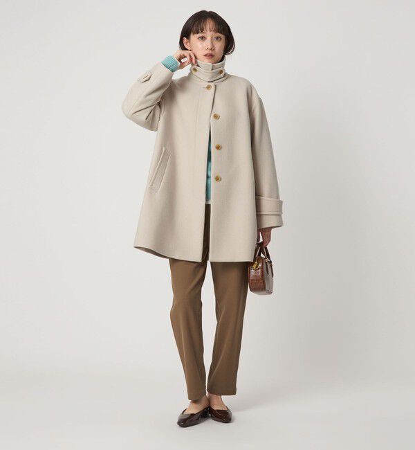 UNITED ARROWS green label relaxing「［size SHORT/TALLあり］SENTDALE WOOL ミドル コート」|ステンカラーコート|