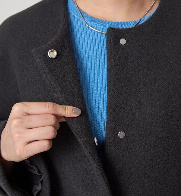 UNITED ARROWS green label relaxing「［size SHORTあり］SENTDALE WOOL セントデールウール ノーカラー コート」|ノーカラーコート|