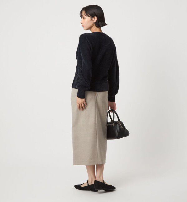 UNITED ARROWS green label relaxing「［size SHORT/TALLあり］キチントボトムス サキソニー Iライン スリム スカート」|タイト|