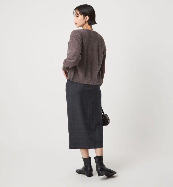 UNITED ARROWS green label relaxing「［size SHORT/TALLあり］キチントボトムス サキソニー Iライン スリム スカート」|タイト|