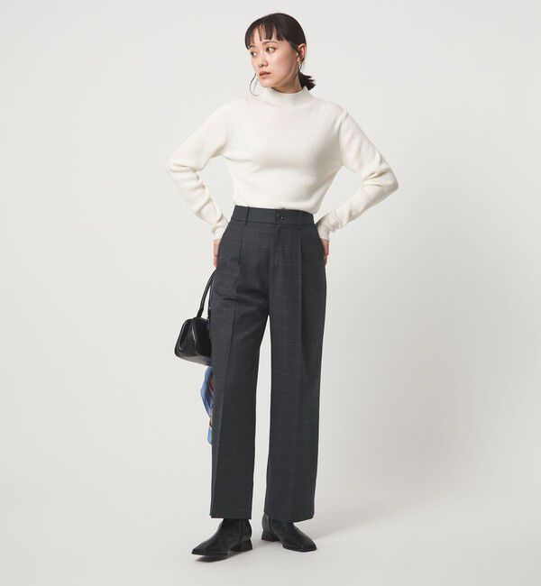 UNITED ARROWS green label relaxing「［size SHORT/TALLあり］キチントボトムス サキソニー ワイド パンツ」|スラックス|