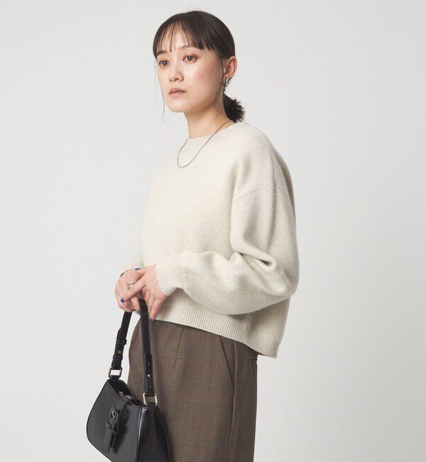 UNITED ARROWS green label relaxing「FOXブレンド ラメ フォルム ドルマン ニット プルオーバー」|ニット・セーター|