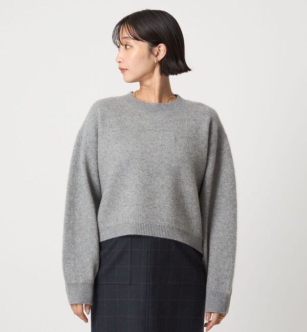 UNITED ARROWS green label relaxing「FOXブレンド ラメ フォルム ドルマン ニット プルオーバー」|ニット・セーター|