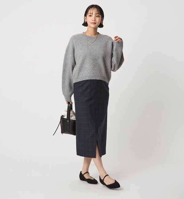 UNITED ARROWS green label relaxing「FOXブレンド ラメ フォルム ドルマン ニット プルオーバー」|ニット・セーター|