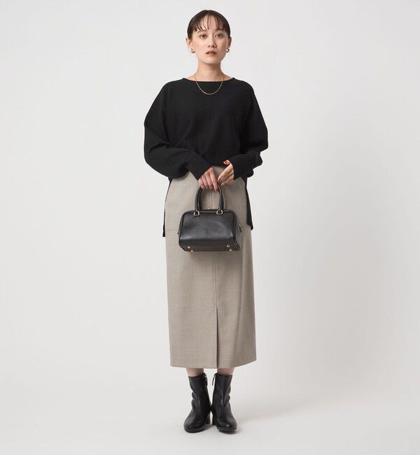 UNITED ARROWS green label relaxing「ウール スムース ワイド ニット プルオーバー ウォッシャブル」|ニット・セーター|